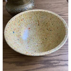Vintage Brookpark Confetti Bowl Splatter Mixing Bowl 11.5” Melamine Bowl